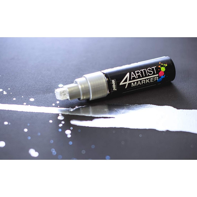Pebeo 4 Artist Markers, Metal, Grey, 0.1 x 0.1 x
