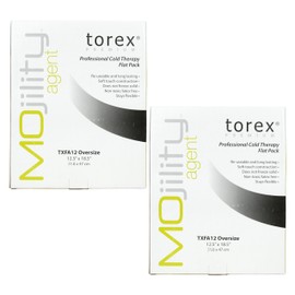 Torex TXFA12 Professional Cold Therapy Flat Pack Black Oversized - 12.5" x 18.5" (2 Pack)