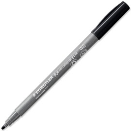 STAEDTLER 375 Pigment Calligraphy Pens | Pigment Arts Chisel Tip | Ideal for Calligraphy, Lettering, Drawing, Illustrations (Professional Wallet of 4)