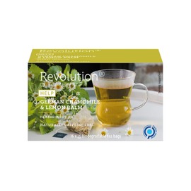 Revolution Herbal Tea, Chamomile & Lemon Balm, Help 0.9 oz (24 g), 0.05 oz (1.5 g) x 16 Bags