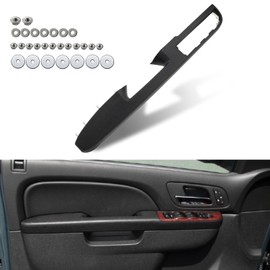 JDMON Front Left Driver Interior Armrest w/Door Release Handle Above Armrest 27 Inch Replaces 80994 Replacement for Chevy GMC Avalanche Suburban Silverado Sierra 1500 2500HD 3500HD Yukon 2010-2014