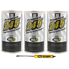 Ferrari 3 cans of BG 245 Premium Diesel Fuel System Cleaner and a Free BG Magnetic Flat Head Screwdriver