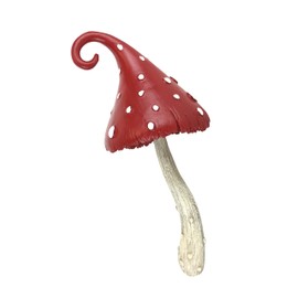 GlitZGlam Miniature Mushroom for The Fairy Garden - Red Robin - 7" Fairy Mushroom - a Miniature Fairy Garden Accessory