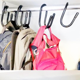 4 Pack Large Handbag Hanger for Closet, Purse Hanger Organizer Hooks, Closet Hooks Purse Organizer for Hanging Heavy Bags,Purses,Backpacks,Hat,Satchels,etc - Hold Up 20 Lbs