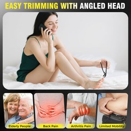 Toenail Clippers for Seniors Thick Toenails, Mens Stocking Stuffers 2025 Angled Head Large Toe Nail Clippers for Men with Catcher, Heavy Duty Sharp Fingernail Clipper with Long Handle, Wide Jaw