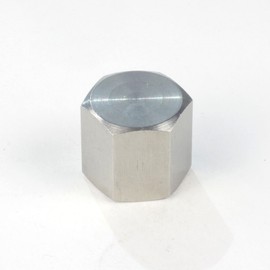 HFS(R) Hex End Cap 3/8" NPT Female, Stainless Steel 304 Pipe Fitting Hex Head, Pack of 1
