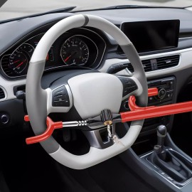 Seal Skin Covers Steering Wheel Lock The Club Twin Hooks Anti Theft Universal Car Truck Van SUV
