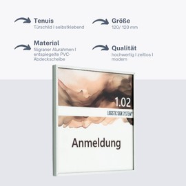 Logistic Sign System Tenuis Door Sign for Office (120/120 mm)