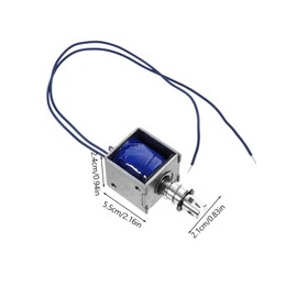 KONTONTY Solenoid Electromagnet 12v Push Pull Open Frame Plunger Spring Return Dc High Thrust Replacement for Vending Machines Appliances Office Random Style