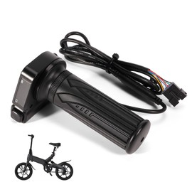 Rendrox 48V Throttle Display Accelerator Grip with Cruise Control Button Compatible with DYU Y16 Electric Bicycle Jetson Haze Folding Ebike, 6 Pins