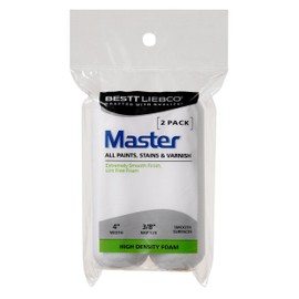 Bestt Liebco 559424200 Master White Foam Mini Roller, 2 Pack, 4 inch x 3/8 inch