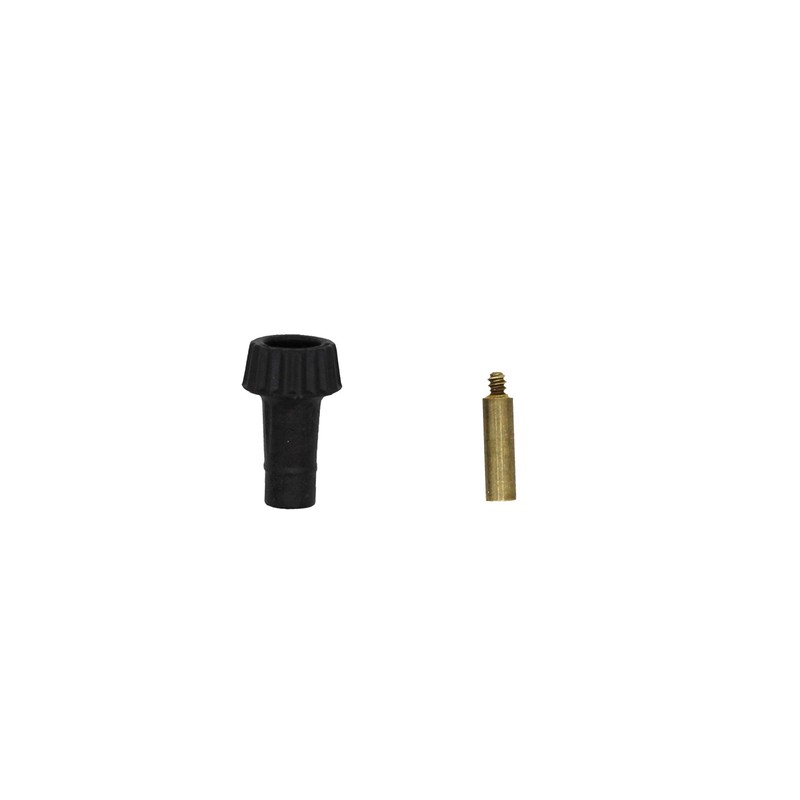 Creative Hobbies Black Lamp Socket Knob with 1/2" Brass Extenders