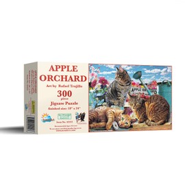 SUNSOUT INC - Apple Orchard - 300 pc Jigsaw Puzzle by Artist: Rafael Trujillo - Finished Size 18" x 24" - MPN# 42222