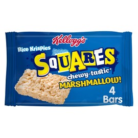 Kellogg's Kellogg's Rice Krispies Squares Marshmallow Snack Bars Box, 4 x 28g