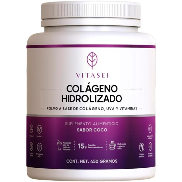 Colágeno Hidrolizado en Polvo con Resveratrol Sabor Coco | Vitamina