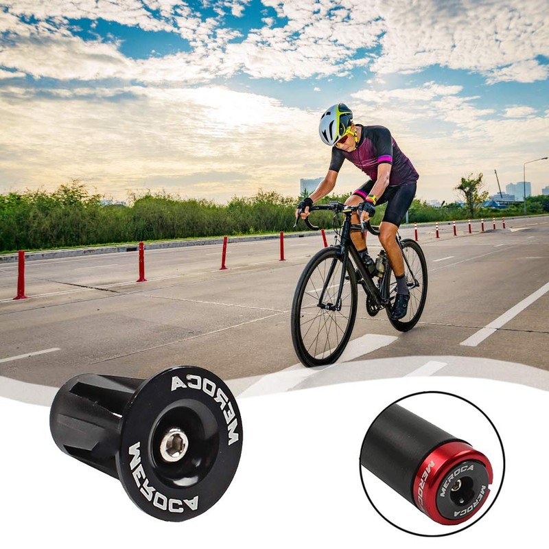 popluxy Bar End Cap Bicycle Bar End Plug Anti-Slip Aluminum