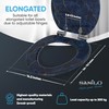 Sanilo Soft Close Toilet Seat ELONGATED, Quiet and Slow Close