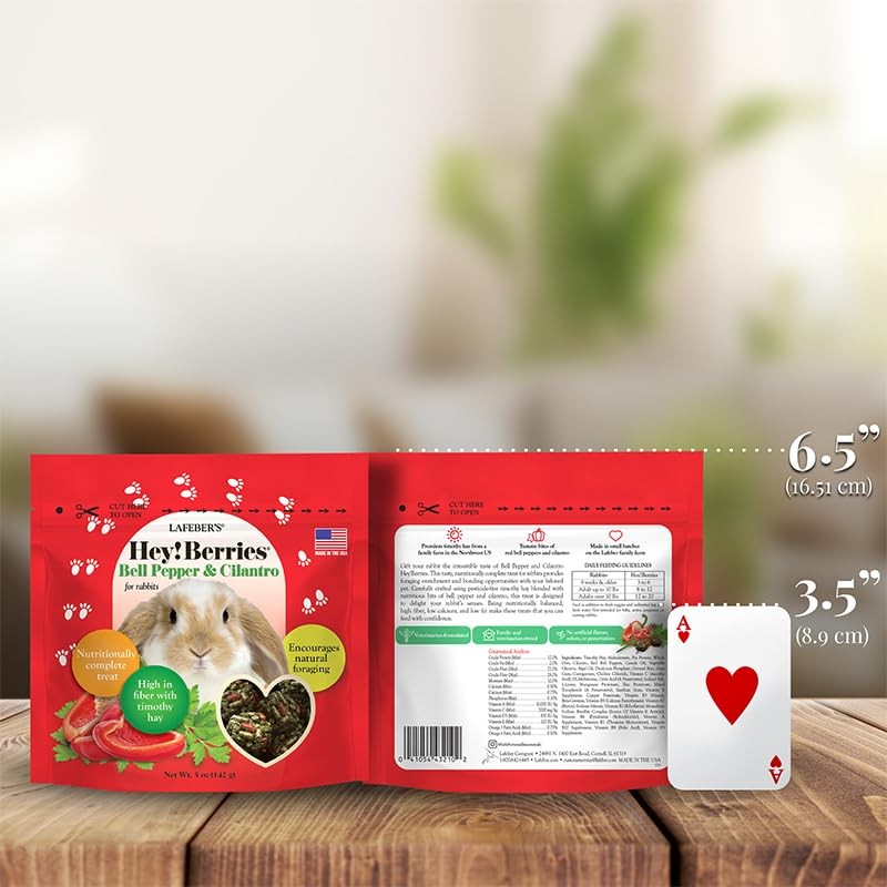 LAFEBER'S Hey!Berries for Rabbits 5 oz (Bell Pepper and Cilantro)