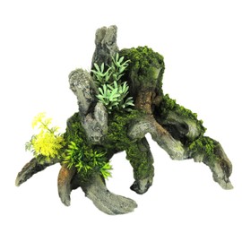 CLASSIC Grey Driftwood with plants 290mm