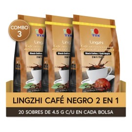 Combo 3 Dxn | Café Negro Lingzhi Con Reishi Mushroom Coffee