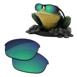 Acefrog 1.4MM Thick AR Coated Polarized Replacement Lenses for Oakley Half Jacket Sunglasses - Moss Green