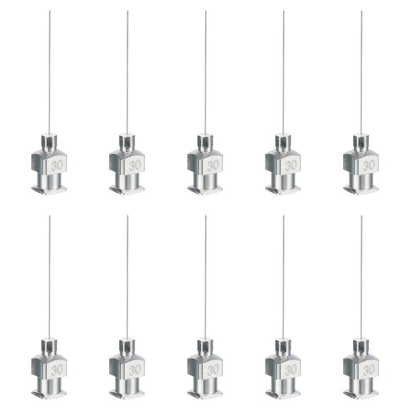 Aguja Luer Lock desechable 32Ga 4 mm, paquete de 100
