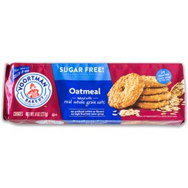 Oatmeal Lovers - Voortman Sugar Free Oatmeal Cookies - Delicious Real Wholegrain Oats - 6, 8oz packs