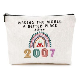 GOZINA 18th Birthday Gifts for Girls, Cosmetic Pencil Bags for Teen Girls, 18th Birthday Gifts for Her, Presents for Classmate Best Friends Bestie Sister Daughter (2007)