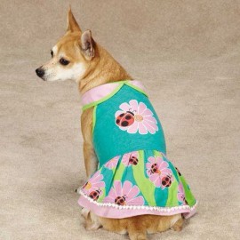 Zack & Zoey Flutter Bugs Dog Dress Pet Dresses Lady Bug Bumble Bee Zack & Zoey  - Lady Bug, L