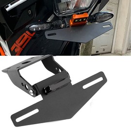 Motorcycle License Plate Holder for Duke 125 250 390 DUKE390 2017 2018 2019 2020 2021 2022 2023 – Black
