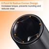 sourcing map Deep 6-Point Impact Socket 1/2" Drive 19mm Metric