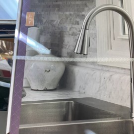 Allen + Roth Tolland 67798W-120802 Kitchen Faucet - Silver(new)