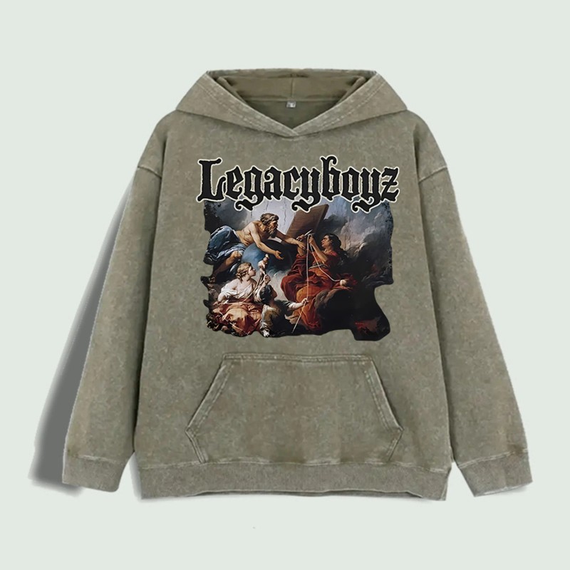 Legacyboyz Classic Art Graphic Hoodie 100% Cotton US Warehouse 6