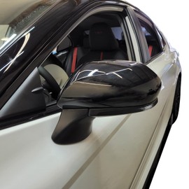 Side Mirror Chrome Delete Precut Blackout Vinyl Wrap Overlay Kit Compatible with and Fits Toyota Camry 2018 2019 2020 2021 - Gloss Black