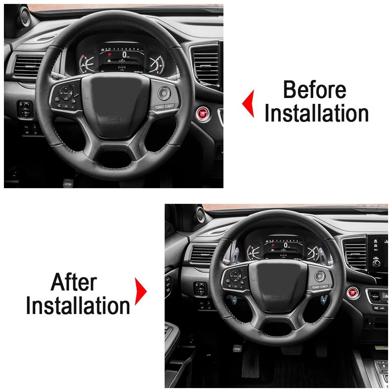 Aluminium Steering Wheel Shift Paddles Extension for Honda Passport/Pilot/Ridgeline Steering