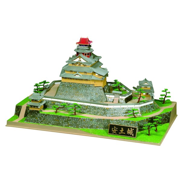 Doyusha DX-6 1/360 Japanese Famous Castle Deluxe Azuchi Castle Plastic Model Molded Color