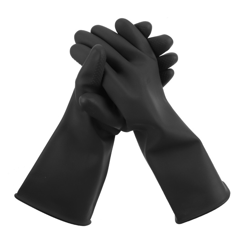Chemical Protective Rubber Gloves Long Sleeve Acid and Alkali Resistance