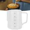 500ml Coffee Milk Cup Thicken Glass Measuring Frothing Cup for