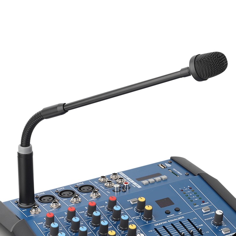 Dynamic Gooseneck Microphone 3 Pin XLR Male Adjustable Hose Professional