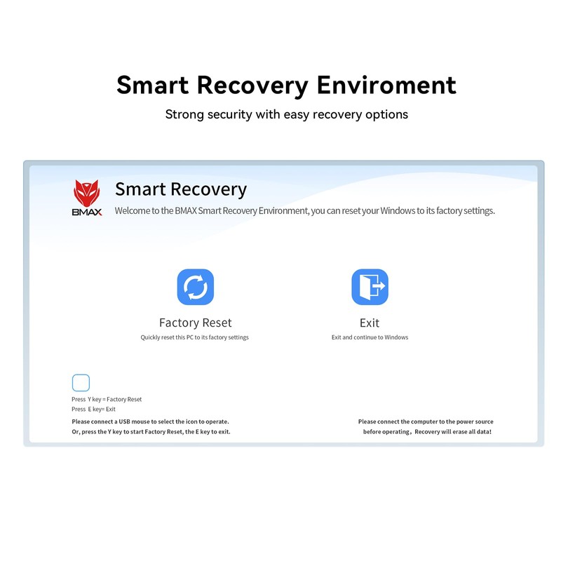 BMAX Mini PC W-11 Pro 8GB DDR4 128GB eMMC, W-11