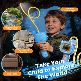 Kids Endoscope Borescope Toys, Snake Scope Camera with Light for Kids, Outdoor Exploration STEM Science Educational Toy Gifts for 4 5 6 7 8 9 10 Year Old Boys Girls
