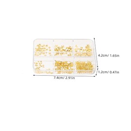 Healeved 2 Boxes Star Nail Charms Metallic Studs for DIY Nail Art Easy Application Manicure Supplies for Women for Parties