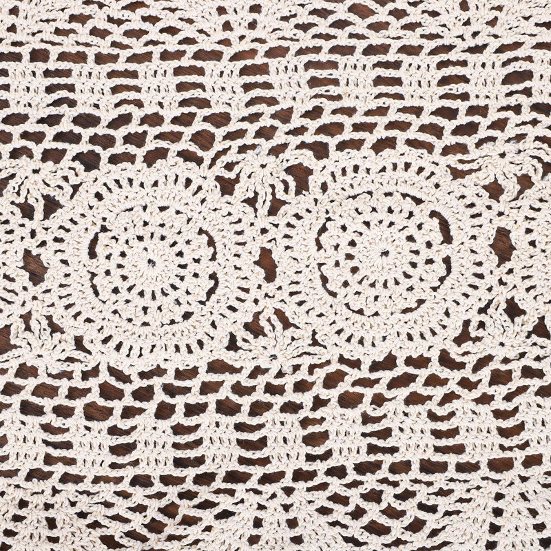 Doilies, Crochet Table Runner, Beige Lace Handmade Crochet Doilies For