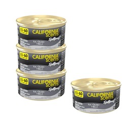California Scents Ice Ambientador Premium Orgánico, Kit de 4 Piezas, Aluminio Reciclable, Duración 60 Días, a Prueba de Derrames