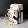 Forlush Metal Triangle Bookcase, Magazine Holder, Document Folder Stand, Suitable