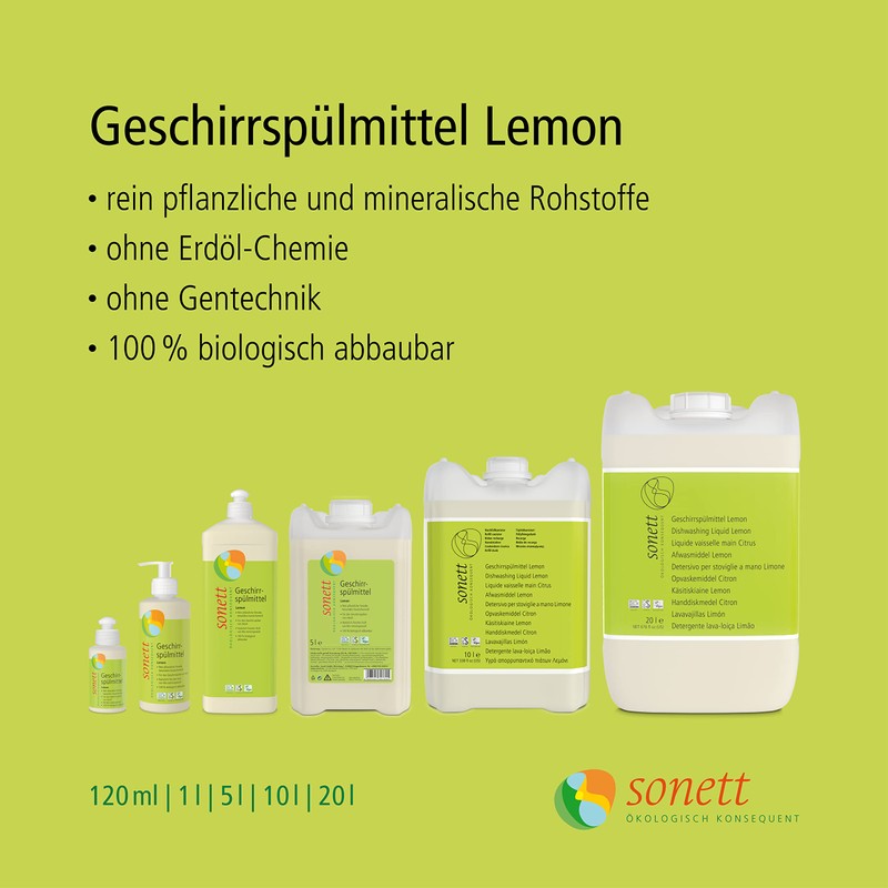 Sonett Geschirrspülmittel Lemon, 300 ml