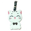Tapp C. Travel Luggage Name Tag - White Cute Cat