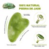 Kit Rodillo Y Piedra Gua Sha Masajeadora Anti-arrugas
