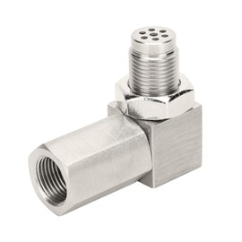 GisWell Sauerstoffsensor Extender, M18x1.5 Lambdasonde Verlängerung Edelstahl 90° Lambda Eliminator Adapter Für Auto/LKW Katalysator CEL Fix