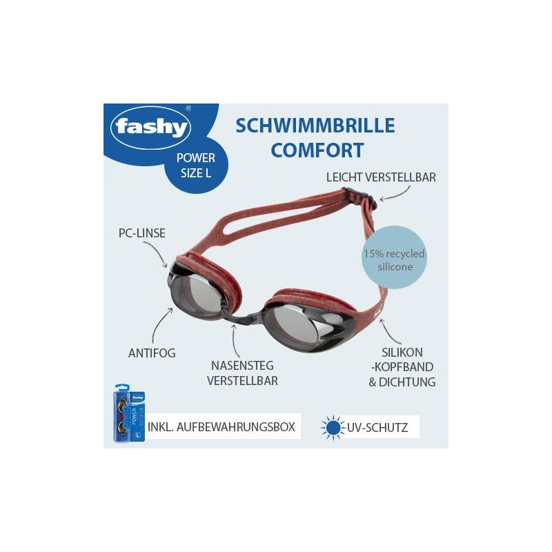 fashy Power Comfort Unisex Swimming Goggles